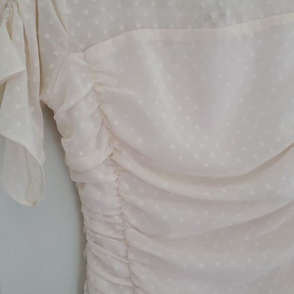 Storia Ruched Polka Dot Dress - Picture 6 of 11